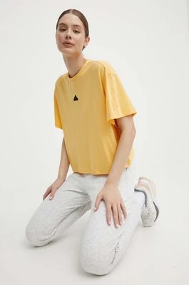 adidas t-shirt damski kolor żółty IS0664