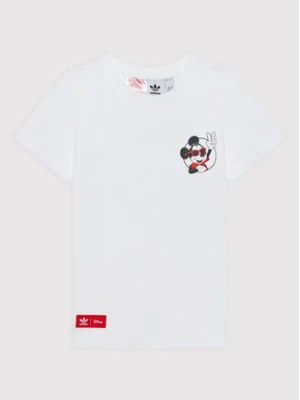 adidas T-Shirt Disney Mickey And Friends HF7523 Biały Regular Fit