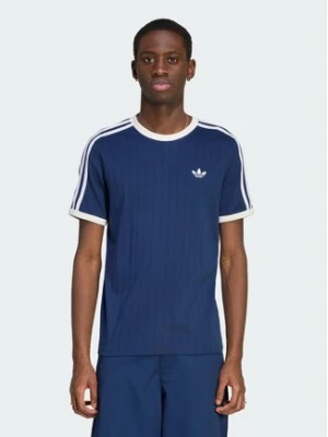 adidas T-Shirt Drop Needle 3 Stripes Tee KS7448 Granatowy Regular Fit