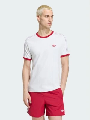 adidas T-Shirt Drop Needle 3 Stripes Tee KS7449 Biały Regular Fit