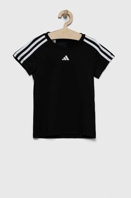 adidas t-shirt dziecięcy kolor czarny