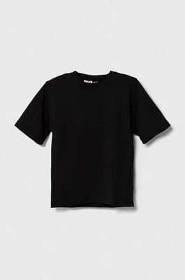 adidas t-shirt dziecięcy kolor czarny gładki