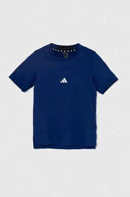 adidas t-shirt dziecięcy kolor granatowy z nadrukiem