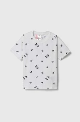adidas t-shirt dziecięcy x Star Wars kolor biały wzorzysty