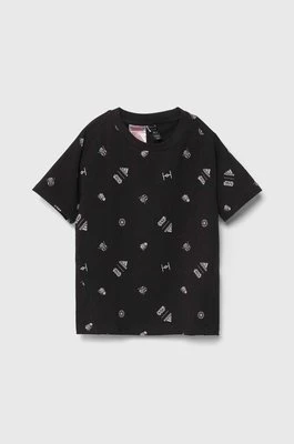 adidas t-shirt dziecięcy x Star Wars kolor czarny wzorzysty