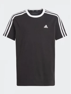 adidas T-Shirt Essentials 3-Stripes Cotton Loose Fit Boyfriend T-Shirt H44670 Czarny Loose Fit