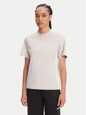 adidas T-Shirt Essentials 3-Stripes JE1237 Beżowy Regular Fit