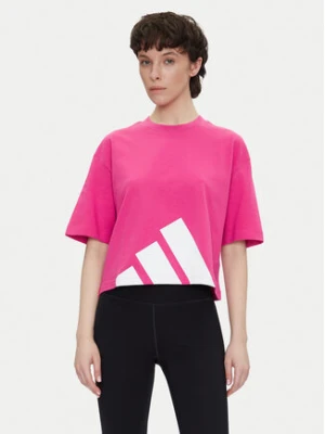 adidas T-Shirt Essentials Big Logo Boyfriend JG8728 Różowy Loose Fit