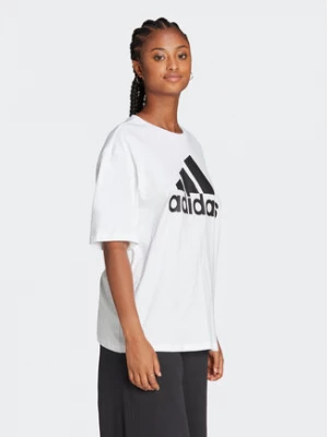 adidas T-Shirt Essentials Big Logo Boyfriend T-Shirt HR4930 Biały Loose Fit