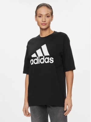 adidas T-Shirt Essentials Big Logo Boyfriend T-Shirt HR4931 Czarny Loose Fit