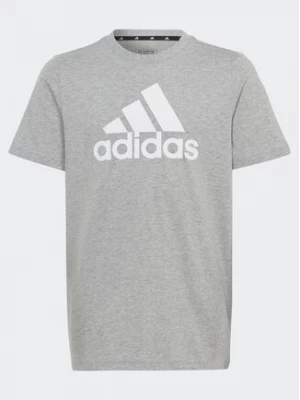 adidas T-Shirt Essentials Big Logo Cotton T-Shirt HR6379 Szary Regular Fit