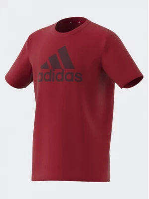 adidas T-Shirt Essentials Big Logo Cotton T-Shirt IJ6262 Czerwony Regular Fit