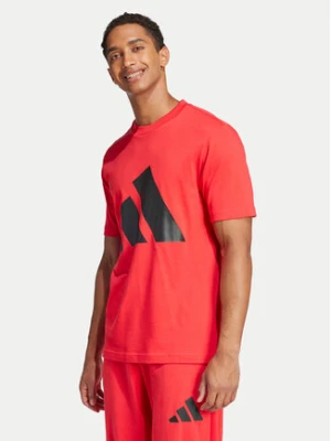 adidas T-Shirt Essentials Big Logo JE8934 Czerwony Regular Fit