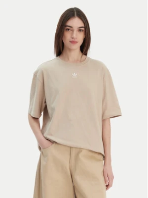 adidas T-Shirt Essentials Boyfriend KD1368 Beżowy Oversize