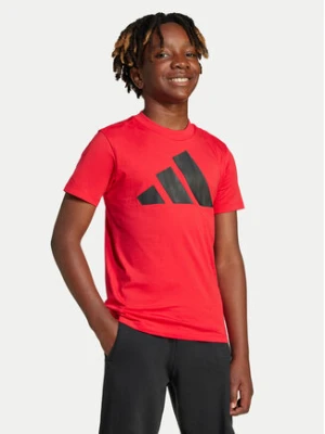 adidas T-Shirt Essentials JC9664 Czerwony Regular Fit