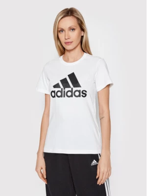 adidas T-Shirt Essentials Logo GL0649 Biały Regular Fit