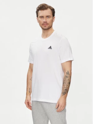 adidas T-Shirt Essentials Single Jersey Embroidered Small Logo T-Shirt IC9286 Biały Regular Fit