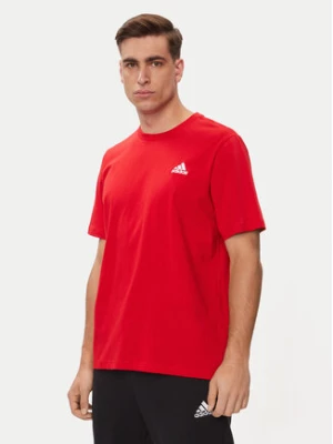 adidas T-Shirt Essentials Single Jersey Embroidered Small Logo T-Shirt IC9290 Czerwony Regular Fit