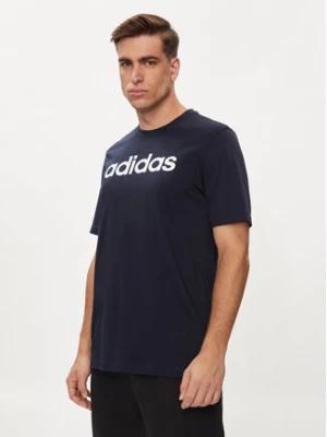 adidas T-Shirt Essentials Single Jersey Linear Embroidered Logo T-Shirt IC9275 Niebieski Regular Fit