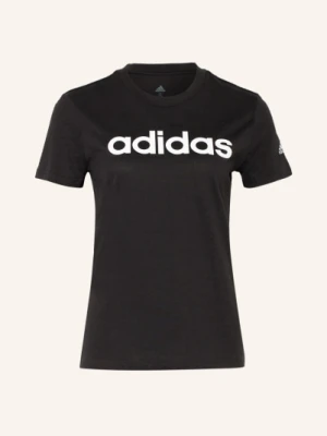 Adidas T-Shirt Essentials Slim Logo schwarz