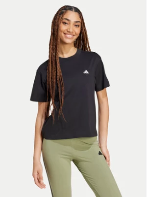 adidas T-Shirt Essentials Small Logo JH3690 Czarny Slim Fit