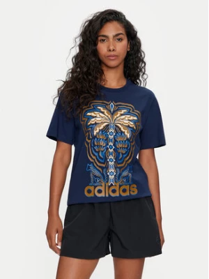 adidas T-Shirt FARM Rio Graphic IV9758 Granatowy Regular Fit