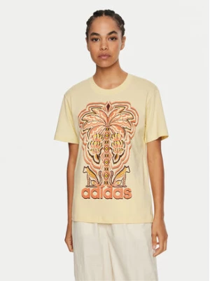 adidas T-Shirt FARM Rio Graphic IV9759 Żółty Regular Fit