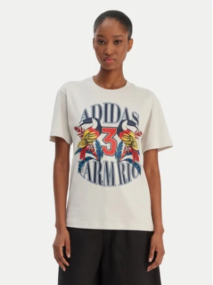 adidas T-Shirt Farm Rio Graphic KD4641 Écru Regular Fit