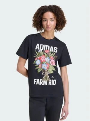 adidas T-Shirt Fram Rio Graphic KR02801 Czarny Regular Fit