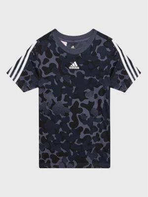 adidas T-Shirt Future Icons 3-Stripes HM2097 Granatowy Regular Fit
