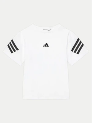 adidas T-Shirt Future Icons 3-Stripes JN8088 Biały Loose Fit