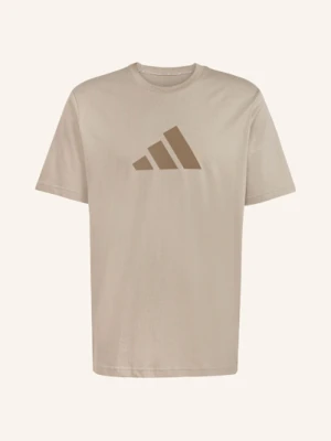 Adidas T-Shirt Future Icons Three Bar beige