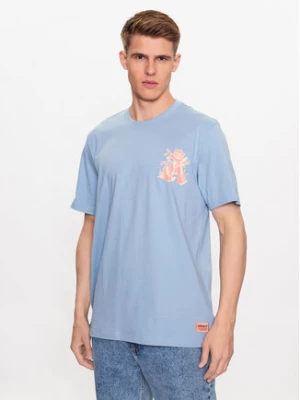 adidas T-Shirt Graphic Glide T-Shirt IC5750 Błękitny Loose Fit