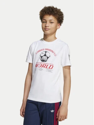 adidas T-Shirt Graphic JV7694 Biały Regular Fit