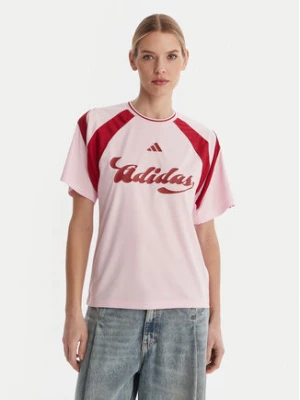 adidas T-Shirt House Of Tiro JY7624 Różowy Regular Fit