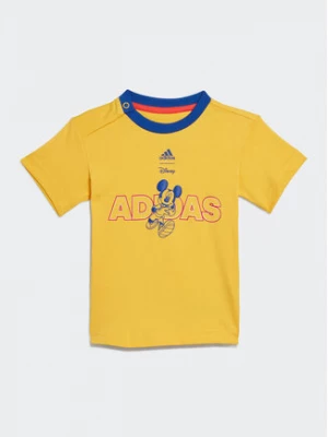 adidas T-Shirt IJ9061 Żółty Regular Fit