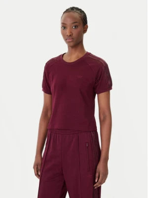 adidas T-Shirt Lace Cali KC6453 Bordowy Regular Fit