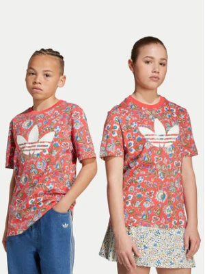 adidas T-Shirt Liberty London JV7817 Czerwony Loose Fit