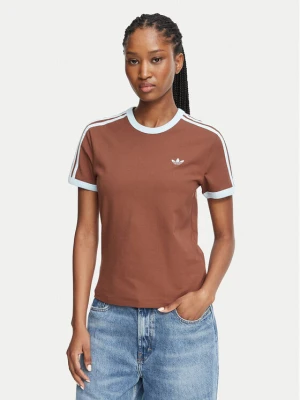 adidas T-Shirt LL0447 Brązowy Regular Fit