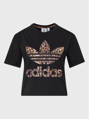 adidas T-Shirt Logo HK5187 Czarny Regular Fit