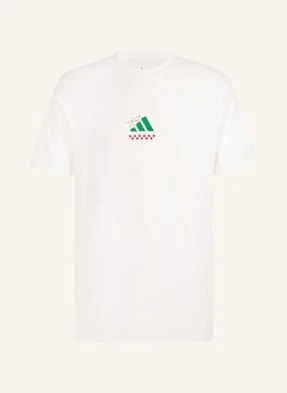 Adidas T-Shirt Lounge Pizza Graphic weiss