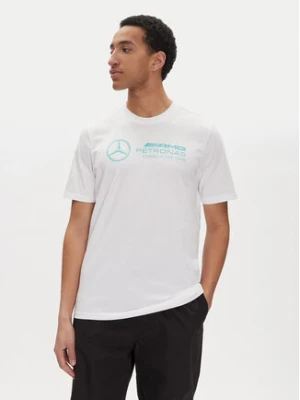 adidas T-Shirt Mercedes - AMG Petronas Formula One Team DNA Graphic JV5456 Biały Regular Fit