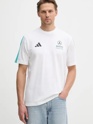 adidas T-shirt męski bawełniany x Mercedes biały