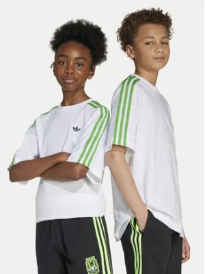 adidas T-Shirt Minecraft JW7750 Biały Loose Fit