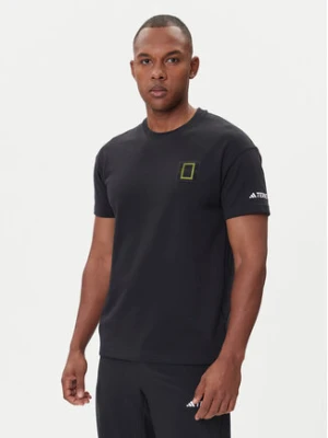 adidas T-Shirt National Geographic Graphic KC2352 Czarny Regular Fit