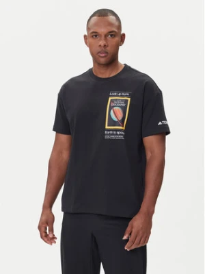 adidas T-Shirt National Geographic JD5964 Czarny Loose Fit