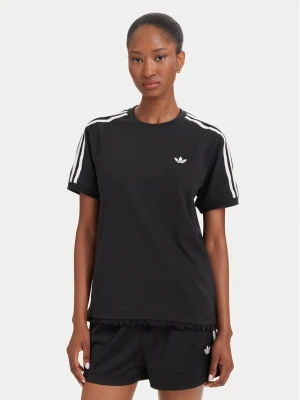 adidas T-Shirt Pleated 3S LG4313 Czarny Regular Fit