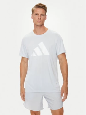 adidas T-Shirt Run It IN0080 Błękitny Regular Fit