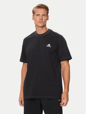 adidas T-Shirt Seasonal Essentials IW6358 Czarny Regular Fit