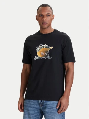 adidas T-Shirt Snack Popcorn Graphic KD3928 Czarny Regular Fit